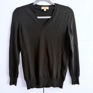 Burberry Black V-Neck Sweater